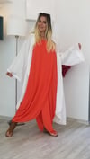 Beyaz Kapşonlu Kaftan