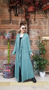 Çağla Yeşili Triko Kaftan