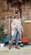 İtalyan Bej Yün Oversize Kazak