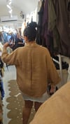 İtalyan Keten Gömlek Renk Camel