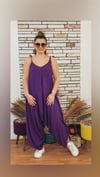 Mor Askılı Şalvar Tulum