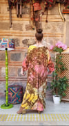 Pamuklu Viskon Kumaş Batik Salaş Elbise