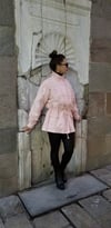 Pembe Dantelli  İthal  Trençkot