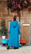 Petrol Mavisi Triko Kaftan