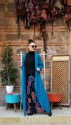 Petrol Mavisi Triko Kaftan