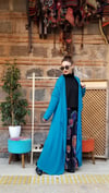 Petrol Mavisi Triko Kaftan