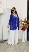 Saks Mavis Çıtçıtlı Bluz/Hırka