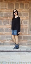Siyah Bluz (Triko Kumaş)
