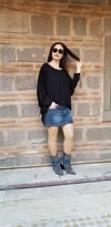 Siyah Bluz (Triko Kumaş)