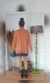 Tarçın Rengi V Yaka Kazak