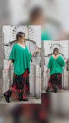 Yeşil İthal Triko Bluz