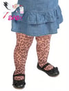 Bebek Leopar Baskı Desenli Külotlu Çorap