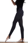 Kadın Füzo Fit - Topuk Altı Tayt Çorap - Siyah