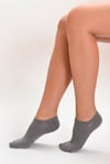 Kadın Naturel Fiber Sneaker Çorap - Gri