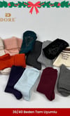 Kışlık Premium Soft Touch Kadın Soket Çorap - Set 1