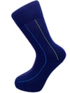 Renkli Desenli Erkek Çorap - Lacivert