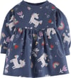Unicorn Baskılı Elbise 15837