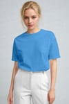 %100 Pamuk Nefes Alan Bisiklet Yaka Regular Fit Normal Kesim Baskisiz Basic T-Shirt