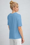 %100 Pamuk Nefes Alan Bisiklet Yaka Regular Fit Normal Kesim Baskisiz Basic T-Shirt