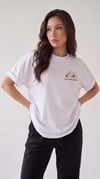 Arid Mountain Beyaz Oversize Salas Boyfriend Kadın T-Shirt