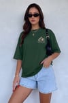 Arid Mountain Yeşil Oversize Salas Boyfriend Kadın T-Shirt