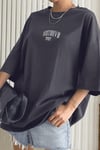 Dont Announce Füme Oversize Salas Boyfriend Kadın T-Shirt