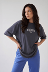 Dont Announce Füme Oversize Salas Boyfriend Kadın T-Shirt