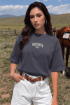 Dont Announce Füme Oversize Salas Boyfriend Kadın T-Shirt