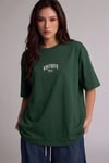Dont Announce Yeşil Oversize Salas Boyfriend Kadın T-Shirt