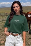 Dont Announce Yeşil Oversize Salas Boyfriend Kadın T-Shirt