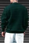 Dreamer Baskılı 0 Sıfır Yaka Oversize Salaş Bol Kesim Polar Sweatshirt