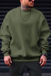 Düz Basic Baskısız Sıfır Bisiklet Yaka Oversize Salaş Sweatshirt Sweat