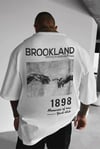 Erkek 1898 Baskılı Beyaz Oversize Salas Boyfriend T-Shirt