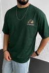 Erkek Arid Mountain Yeşil Oversize Salas Boyfriend T-Shirt