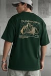 Erkek Arid Mountain Yeşil Oversize Salas Boyfriend T-Shirt