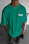 Erkek Bntn Yeşil Bonsai Oversize Fit Bol Geniş Kalıp Salaş Kesim T-shirt