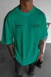 Erkek Bntn Yeşil Training Club Oversize Fit Bol Geniş Kalıp Salaş Kesim T-shirt