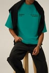 Erkek Bntn Yeşil Training Club Oversize Fit Bol Geniş Kalıp Salaş Kesim T-shirt