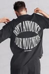 Erkek Dont Announce Kabaran Baskı Füme Bisiklet Yaka Oversize Salas T-Shirt