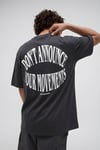Erkek Dont Announce Kabaran Baskı Füme Bisiklet Yaka Oversize Salas T-Shirt