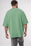 Erkek Dreamer Açık Yeşil Baskılı Oversize Salas Boyfriend T-Shirt
