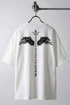 Erkek Ekru Beyaz I Can Fly Oversize Fit Bol Geniş Kalıp Salaş Kesim T-shirt