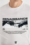 Erkek Ekru Beyaz Renaissance Regular Fit Normal Kalıp T-shirt