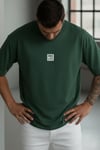 Erkek Free Life Nefti Bisiklet Yaka Oversize Salas T-Shirt