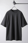 Erkek Füme Bisiklet Yaka Düz Basic Baskısız Oversize Salas T-Shirt