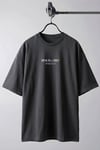 Erkek Füme Rave All Night Oversize Fit Bol Geniş Kalıp Salaş Kesim T-shirt