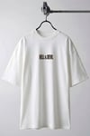 Erkek Hell & Devil Kabaran Baskı Ekru Bisiklet Yaka Oversize Salas T-Shirt