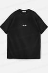 Erkek Hell & Devil Kabaran Baskı Siyah Bisiklet Yaka Oversize Salas T-Shirt