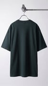 Erkek Koyu Petrol Yeşil Geyik Baskılı Oversize Fit Bol Geniş Kalıp Salaş Kesim T-shirt