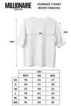 Erkek Lacivert Geyik Baskılı Oversize Fit Bol Geniş Kalıp Salaş Kesim T-shirt